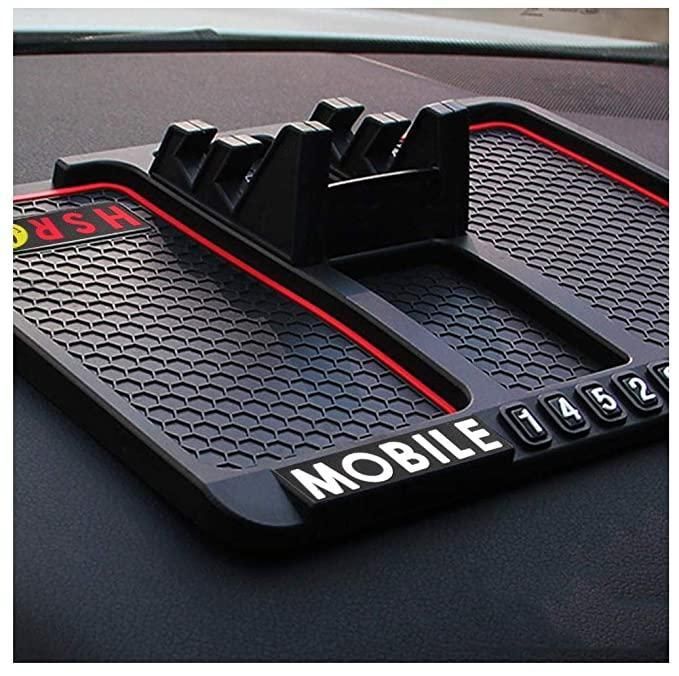 Phone GPS Holder : Anti-Slip Silicone Pad and Car Mobile holder