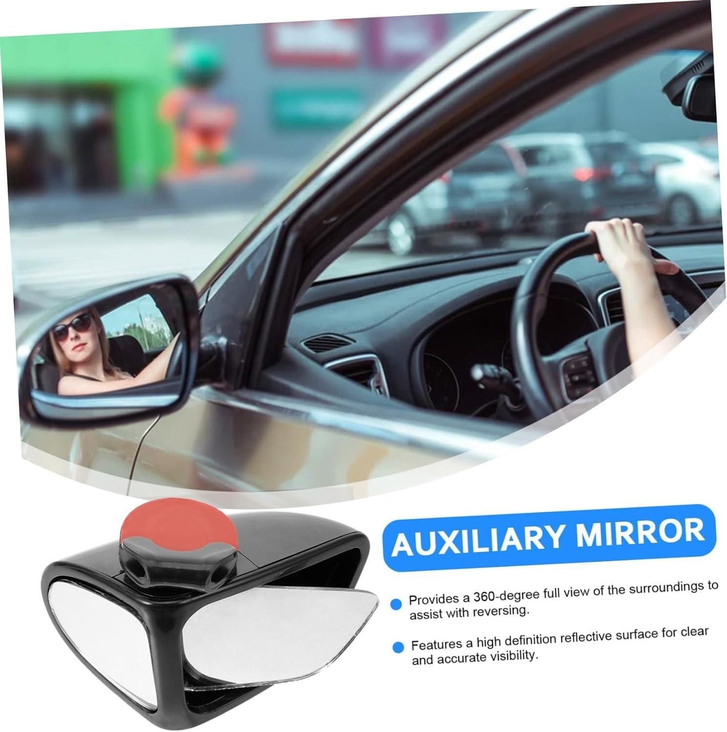 Adjustable Car Auxiliary Rearview Mirror – Enhance Your Driving Safety