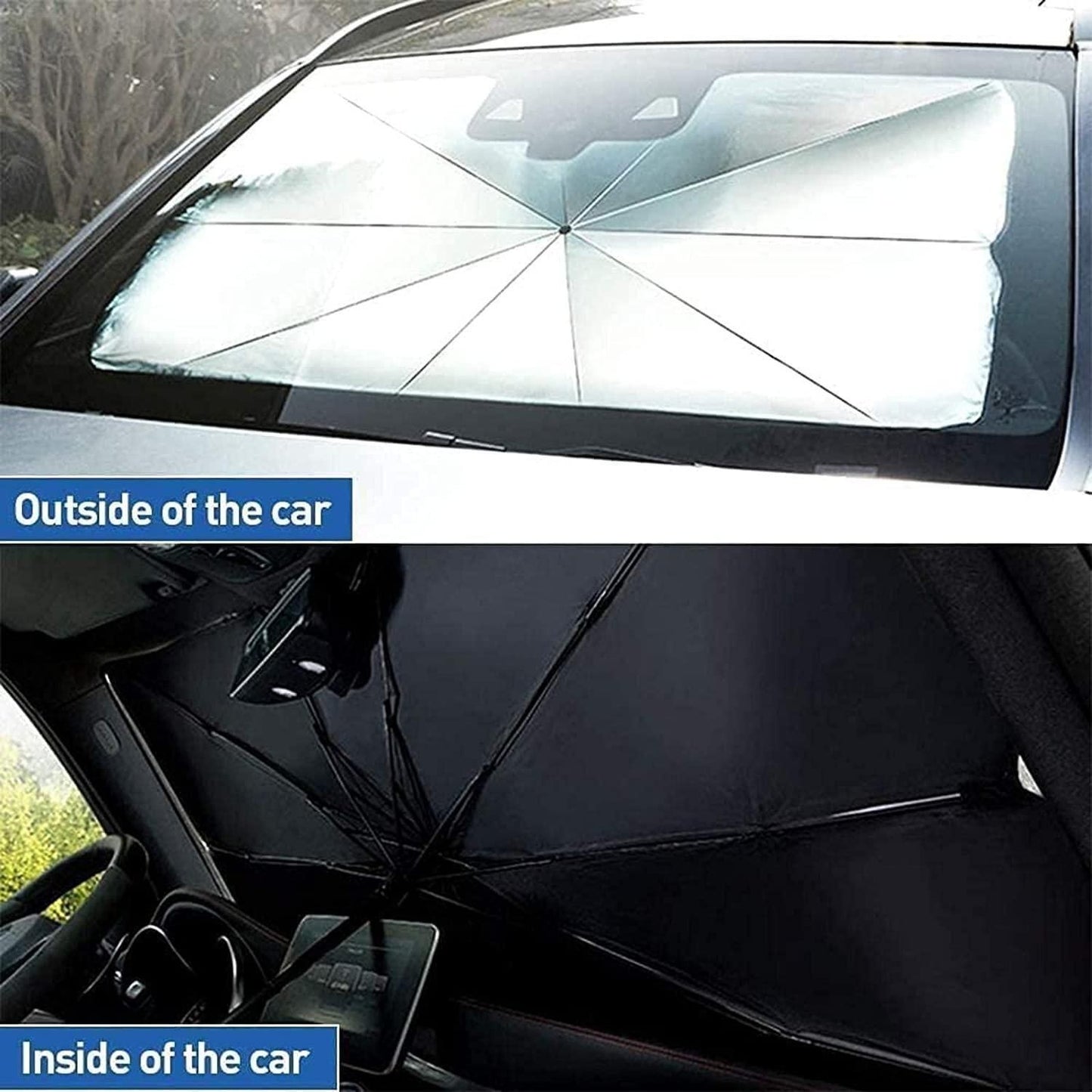 Car Windshield Sun Shade Umbrella – Beat the Heat in Seconds!