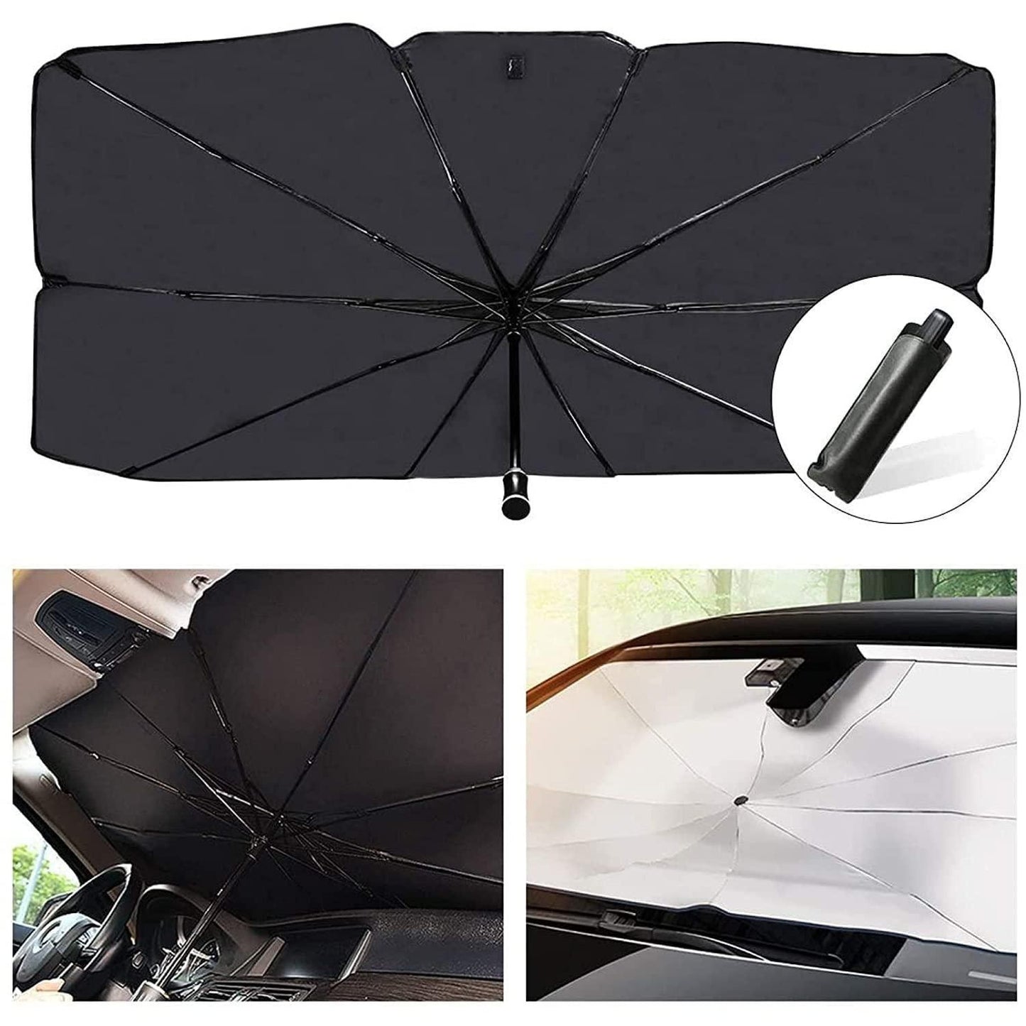 Car Windshield Sun Shade Umbrella – Beat the Heat in Seconds!