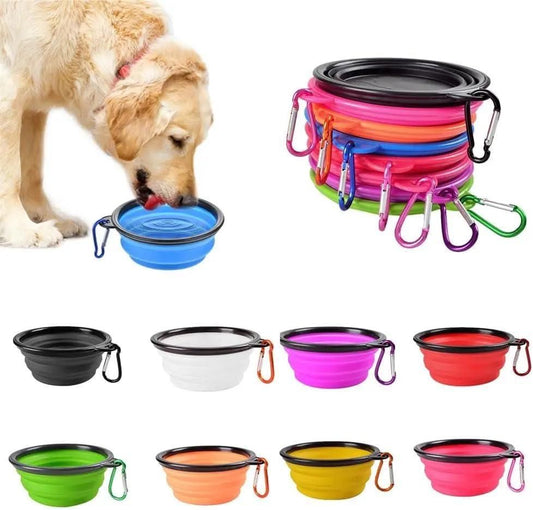 Foldable Silicon Pet Feed Bowl