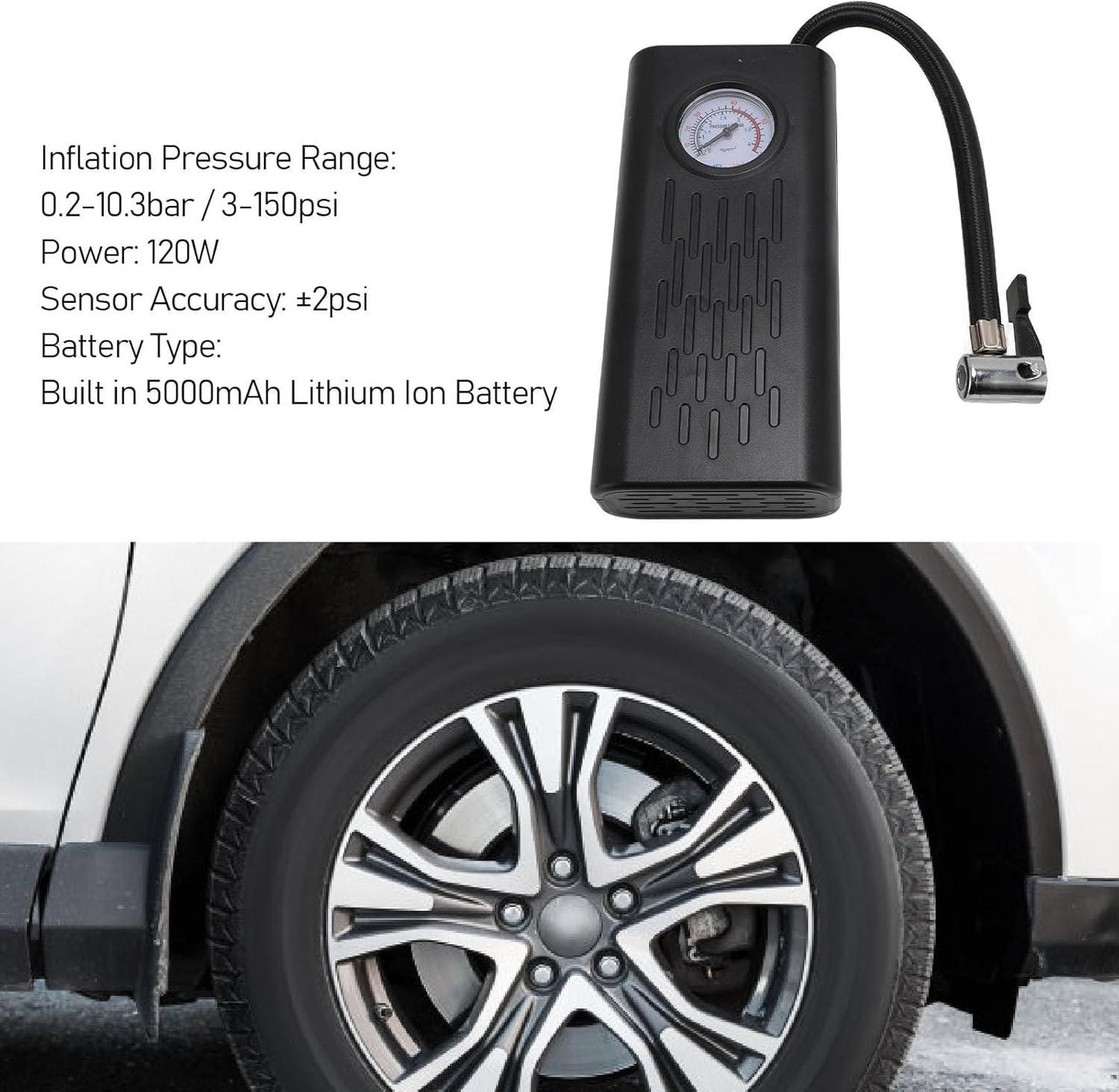 Portable Air Compressor Tire Inflator – Inflate Anytime, Anywhere!