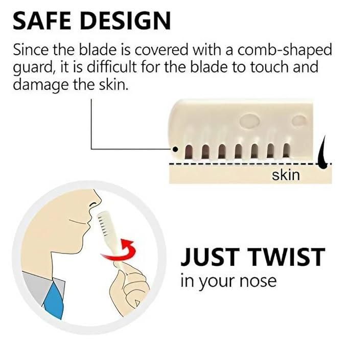 2-in-1 Nose Hair Cutter – Smooth & Safe Grooming