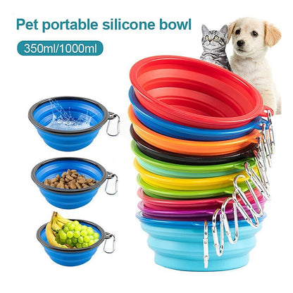 Foldable Silicon Pet Feed Bowl
