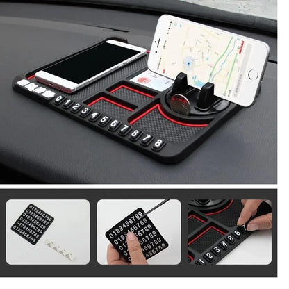 Phone GPS Holder : Anti-Slip Silicone Pad and Car Mobile holder
