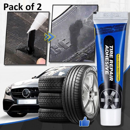 Waterproof Tyre Repair Adhesive (Pack of 2)