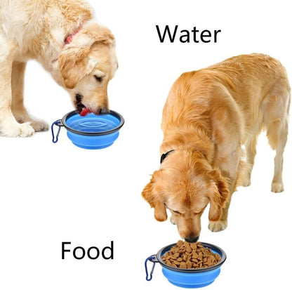 Foldable Silicon Pet Feed Bowl