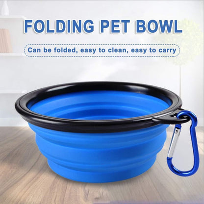 Foldable Silicon Pet Feed Bowl