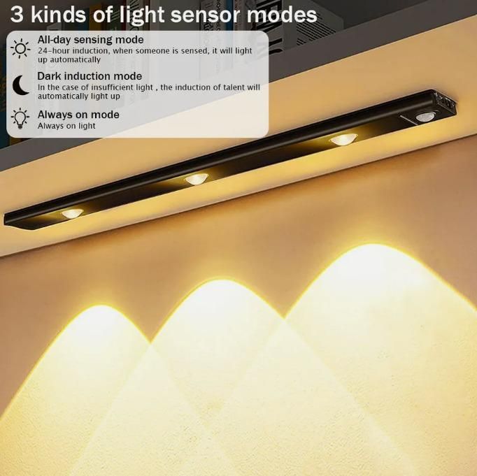 Smart USB Rechargeable PIR Sensor Cabinet Light
