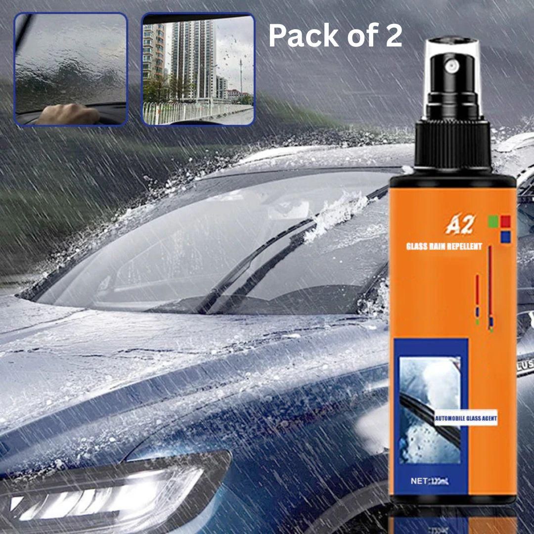 💦 Glass Rain Repellent 100ML (Pack of 2) – Crystal Clear Vision, Even in Rain!