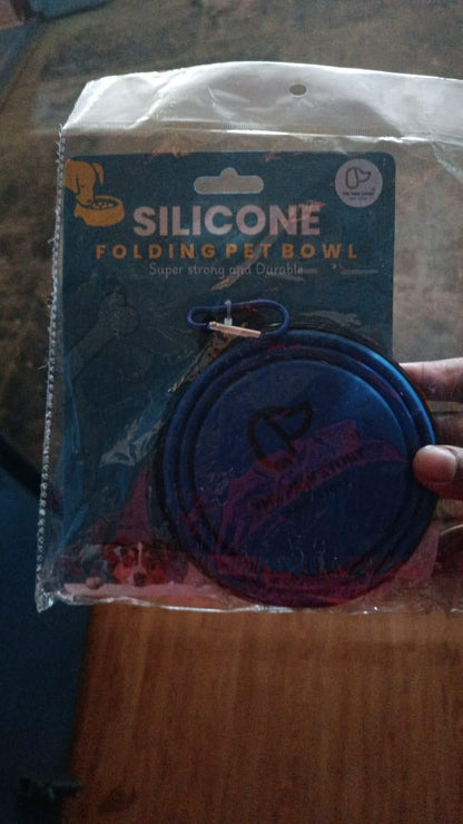 Foldable Silicon Pet Feed Bowl