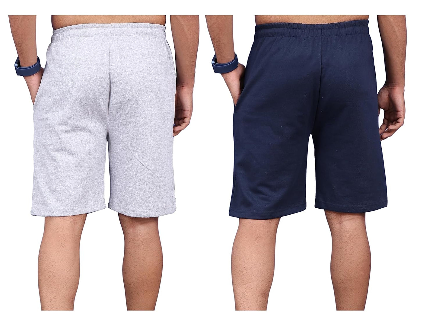 Combo of 4 Men's Stretchable Cotton Shorts