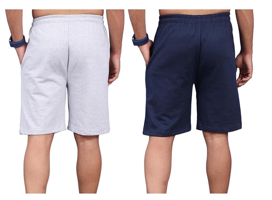 Combo of 4 Men's Stretchable Cotton Shorts