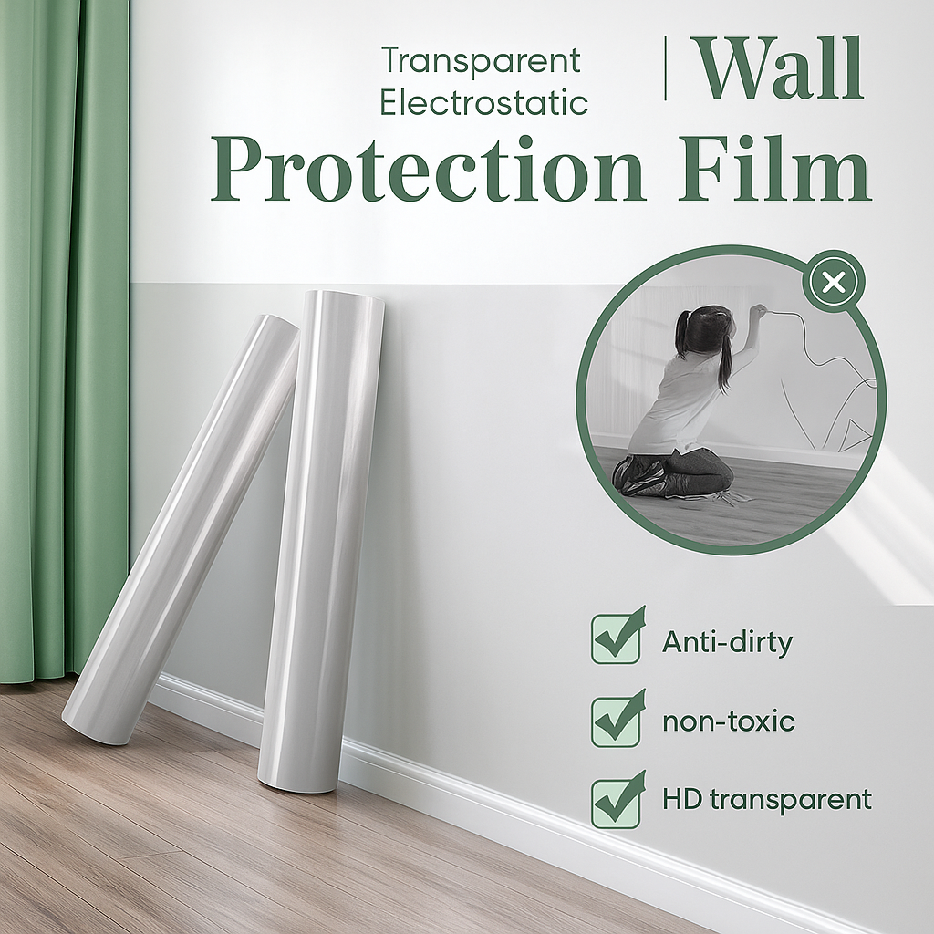 Self-Adhesive Transparent Wall Protection Film – Buy 1 Get 1 Free
