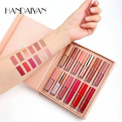 Velvet Matte Liquid Lipstick Set 12Pcs