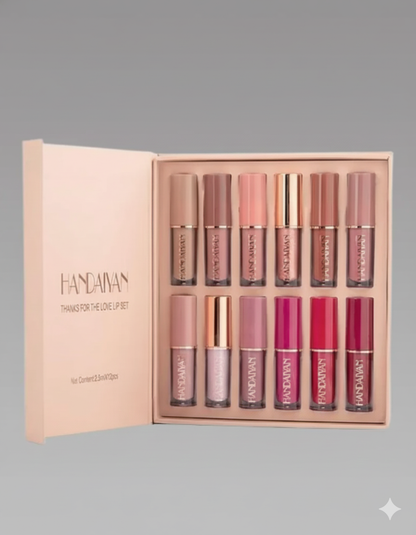 Velvet Matte Liquid Lipstick Set 12Pcs