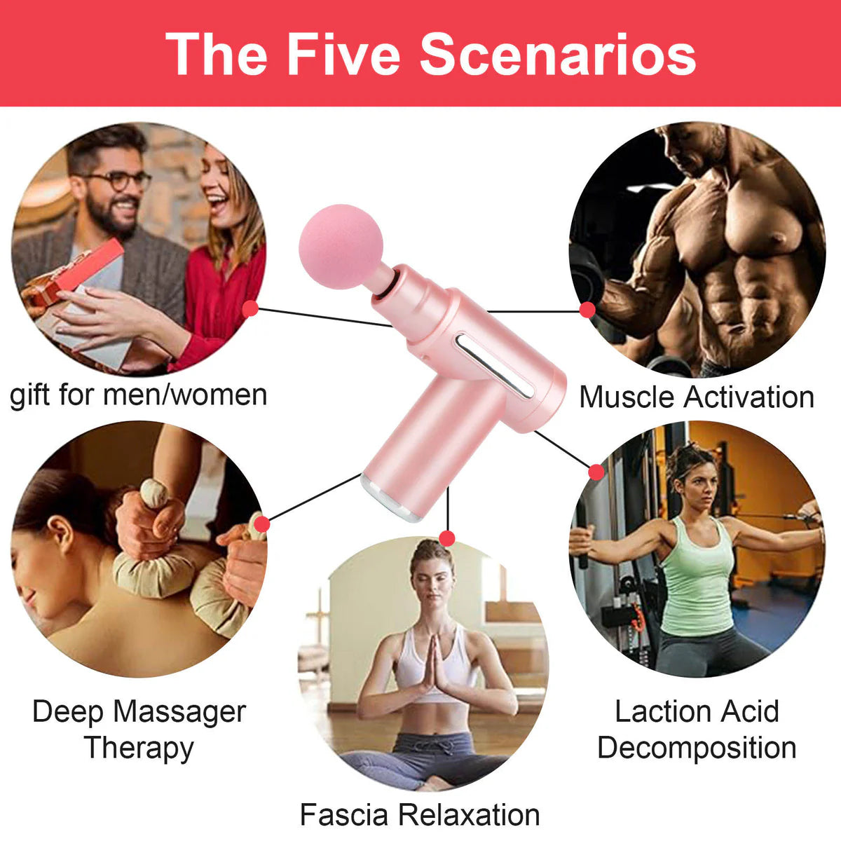 Mini Gun Massager Machine for Pain Relief